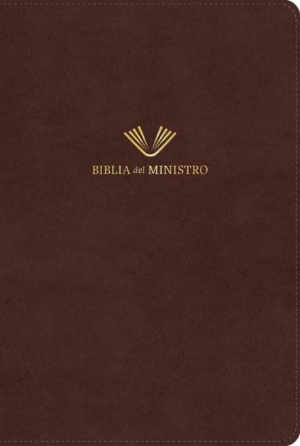 RVR 1960 Biblia del ministro, edición ampliada, caoba piel fabricada