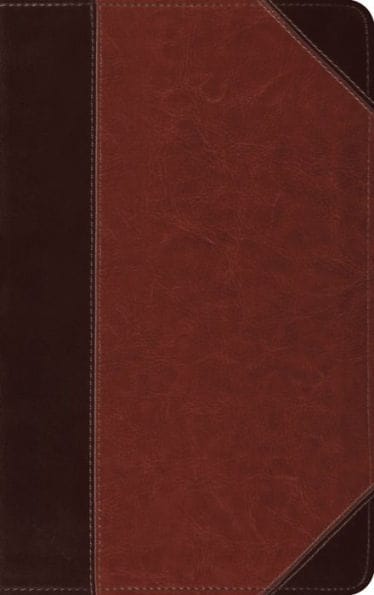 ESV Thinline Bible, Red Letter (TruTone, Brown/Cordovan, Portfolio Design)