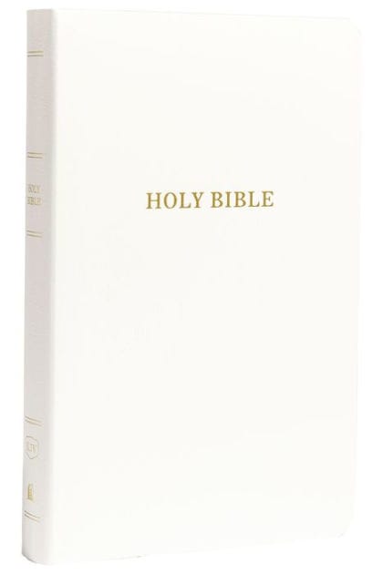 KJV Holy Bible: Gift and Award, White Leather-Look, Red Letter, Comfort Print: King James Version