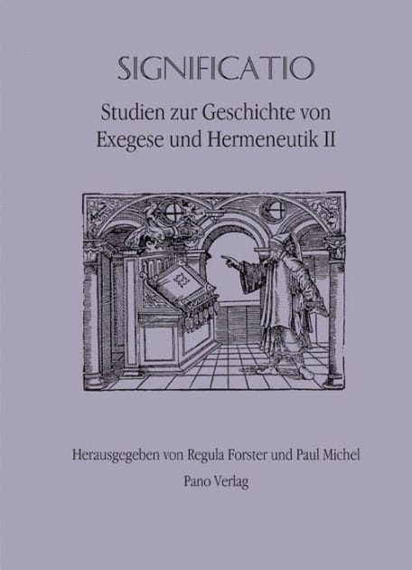 Significatio: Studien zur Geschichte von Exegese und Hermeneutik II