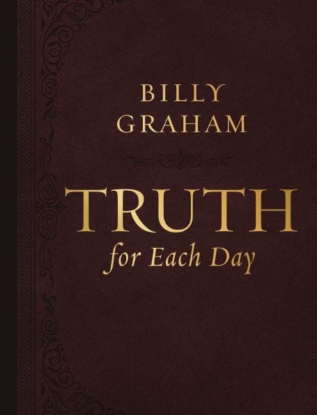 Truth for Each Day, Large Text Leathersoft: A 365-Day Devotional - The Perfect Christian Father's Day Gifts for Dad