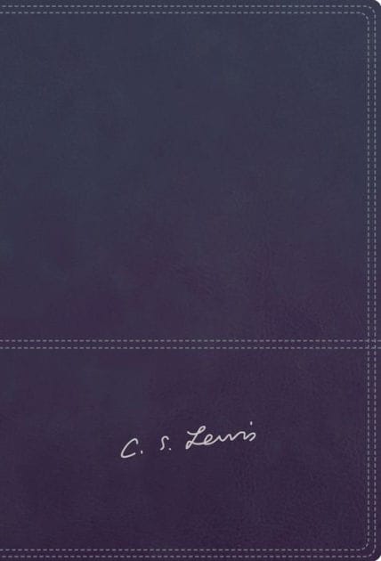 RVR, Biblia Reflexiones de C. S. Lewis, Interior a dos colores, Leathersoft, Azul marino, Comfort Print