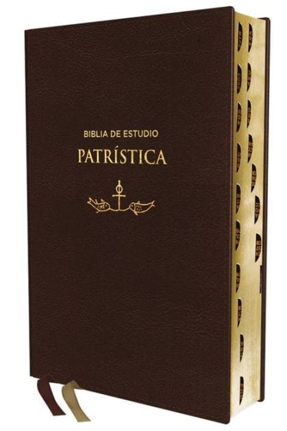RVR, Biblia de Estudio Patrística, Leathersoft, Marrón, Interior a dos colores, con Índice, Palabras de Jesús en Rojo, Comfort Print: La Sabiduría del Cristianismo Antiguo, siglos I al VI