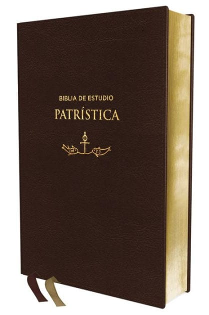 RVR, Biblia de Estudio Patrística, Leathersoft, Marrón, Interior a dos colores, Palabras de Jesús en Rojo, Comfort Print: La Sabiduría del Cristianismo Antiguo, siglos I al VI