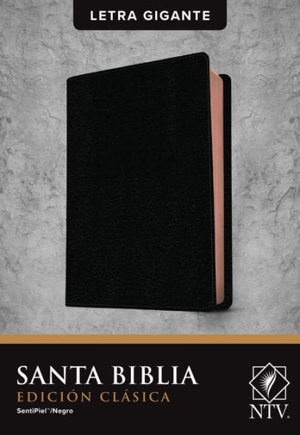 Santa Biblia NTV, Edición clásica, letra gigante (SentiPiel, Negro, Letra Roja)