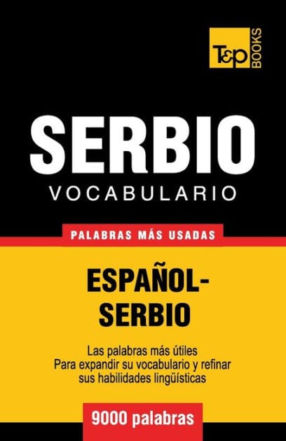 Vocabulario espaï¿½ol-serbio - 9000 palabras mï¿½s usadas