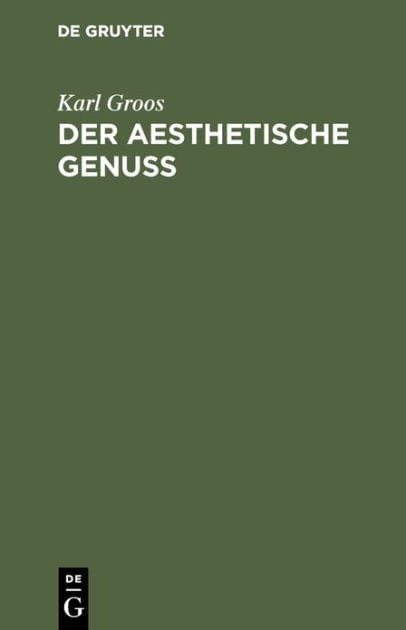 Der aesthetische Genuss