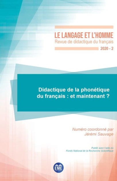Didactique de la phonétique du français : et maintenant ?: 2020 - 55.2