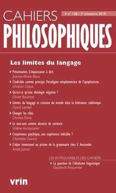 Les limites du langage