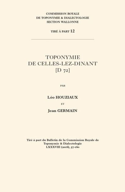 Toponymie de Celles-lez-Dinant [D 72]