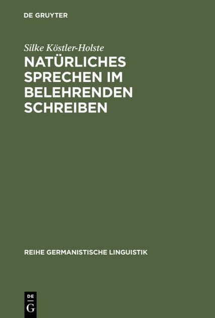 Natürliches Sprechen im belehrenden Schreiben: J. H. Campes »Robinson der Jüngere« (1779/80)