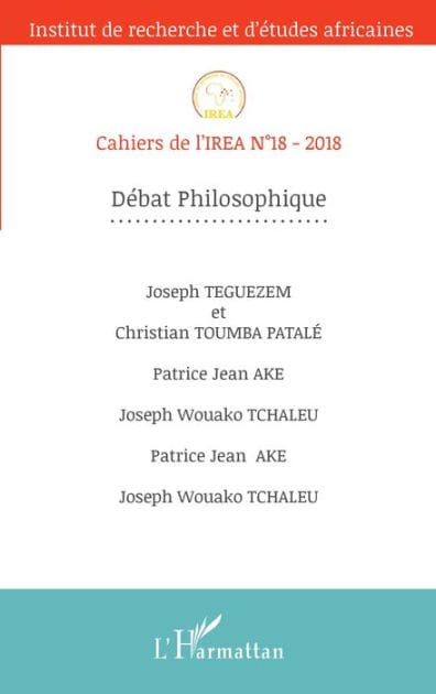 Débat philosophique: Cahiers de l'IREA n°18