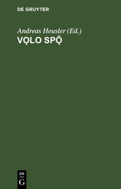 Volo Spo: Die Weissagung der Seherin