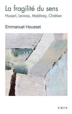 La fragilite du sens: Husserl, Levinas, Maldiney, Chretien