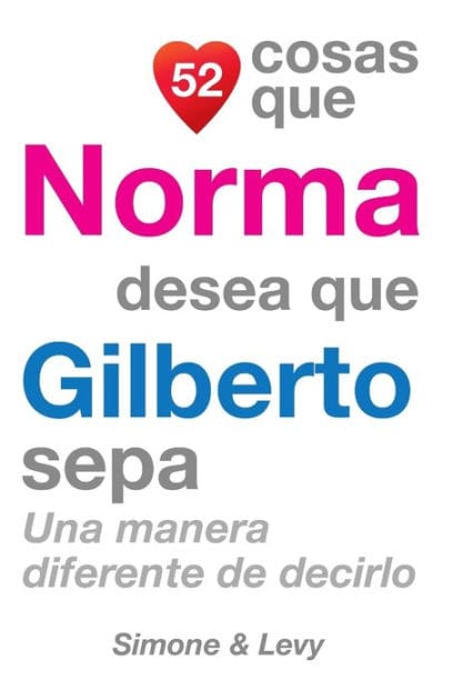 52 Cosas Que Norma Desea Que Gilberto Sepa: Una Manera Diferente de Decirlo