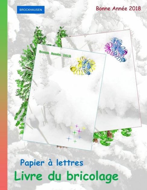 BROCKHAUSEN: Papier à lettres - Livre du bricolage: Bonne Année 2018