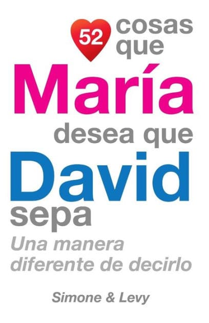 52 Cosas Que María Desea Que David Sepa: Una Manera Diferente de Decirlo