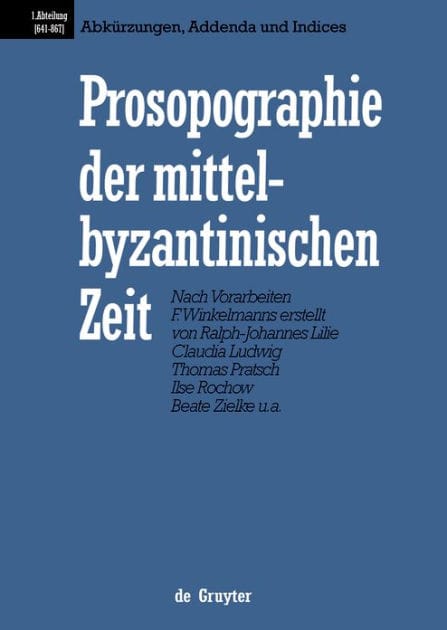 Abkürzungen, Addenda und Indices