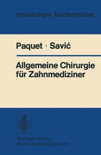 Allgemeine Chirurgie für Zahnmediziner