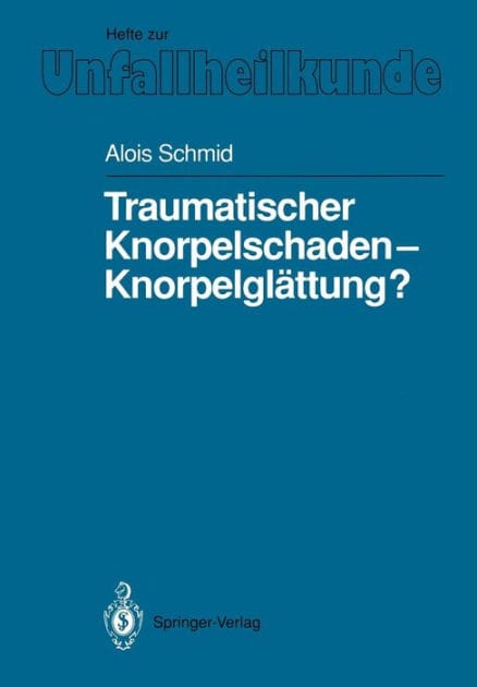 Traumatischer Knorpelschaden - Knorpelglï¿½ttung?