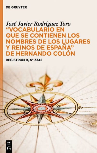 "Vocabulario en que se contienen los nombres de los lugares y reinos de España" de Hernando Colón: Registrum B, nº 3342