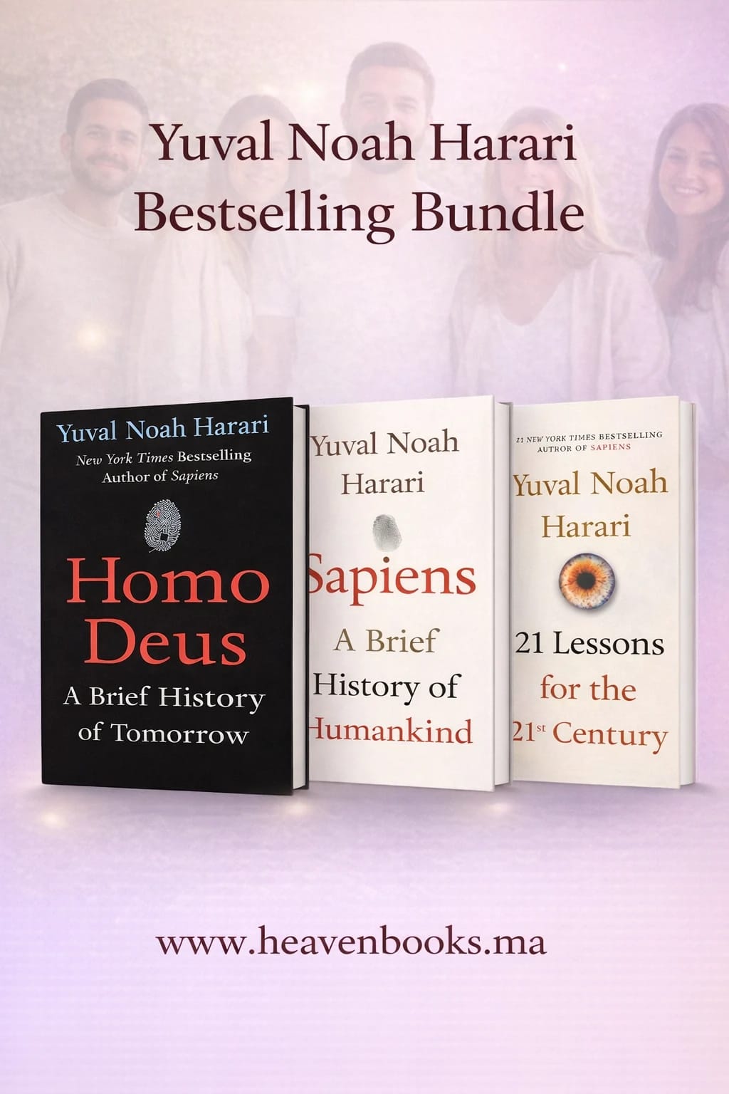 Yuval Noah Harari Book Bundle – Sapiens, Homo Deus & 21 Lessons