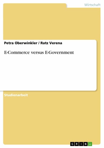 E-Commerce versus E-Government