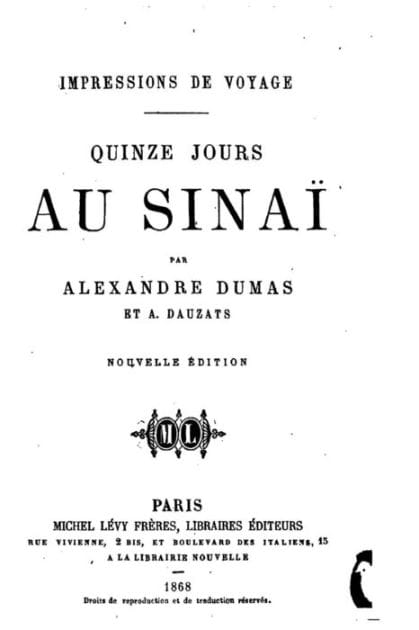 Impressions de voyage, Quinze jours au Sinai
