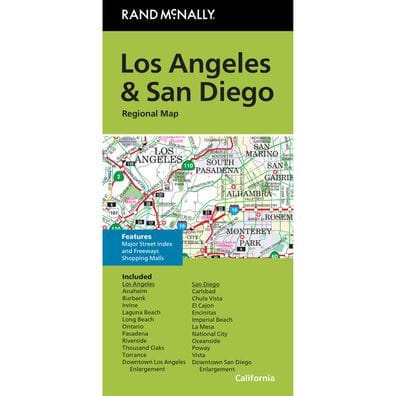 Los Angeles & San Diego CA Regional Map