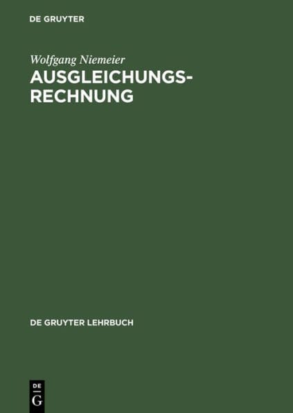 Ausgleichungsrechnung: Statistische Auswertemethoden