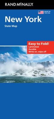 New York Easy to Fold State Map