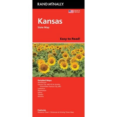 Kansas Easy to Read State Map