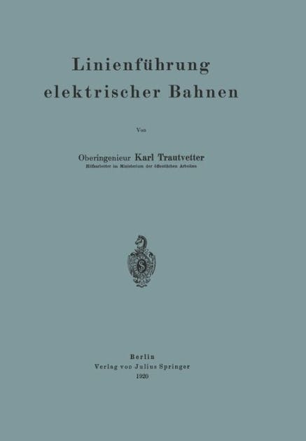 Linienf�hrung elektrischer Bahnen