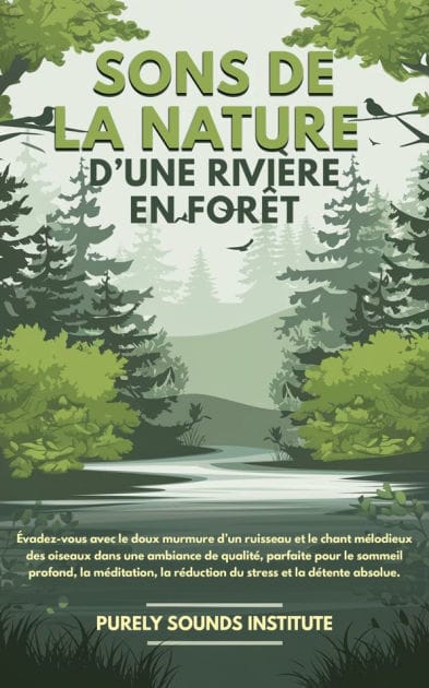 Sons de la nature d'une rivière en forêt : Évadez-vous avec le doux murmure d'un ruisseau et le chant mélodieux des oiseaux dans une ambiance de qualité, parfaite pour le sommeil profond, la méditation, la réduction du stress et la détente absolue