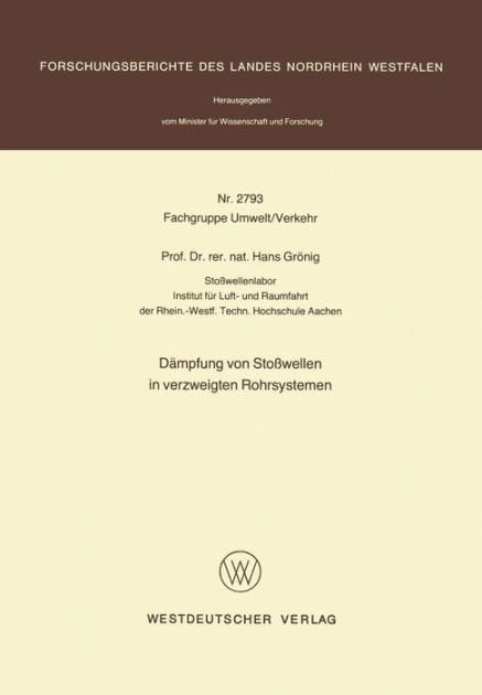 Dämpfung von Stoßwellen in verzweigten Rohrsystemen