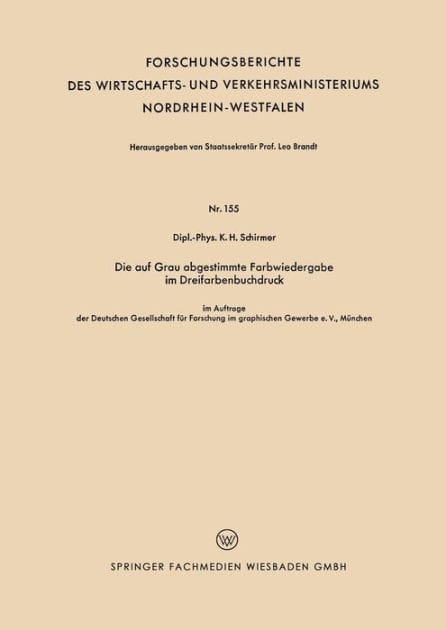 Die auf Grau abgestimmte Farbwiedergabe im Dreifarbenbuchdruck