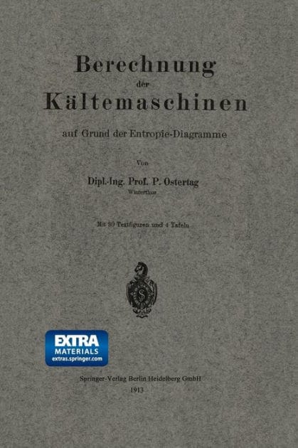 Berechnung der Kältemaschinen auf Grund der Entropie-Diagramme