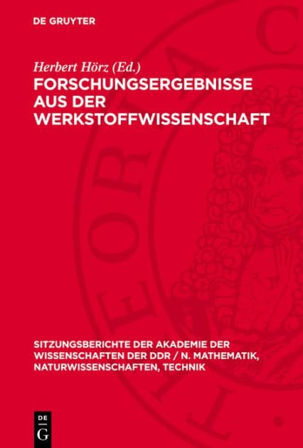 Forschungsergebnisse aus der Werkstoffwissenschaft: Otto Henkel zum 65. Geburtstag