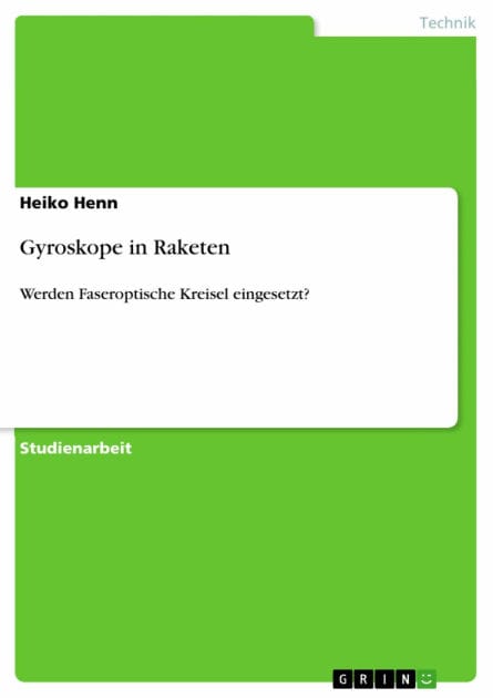 Gyroskope in Raketen: Werden Faseroptische Kreisel eingesetzt?