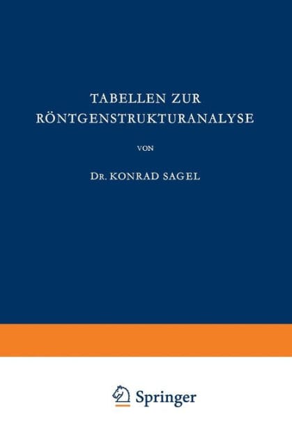 Tabellen zur R�ntgenstrukturanalyse