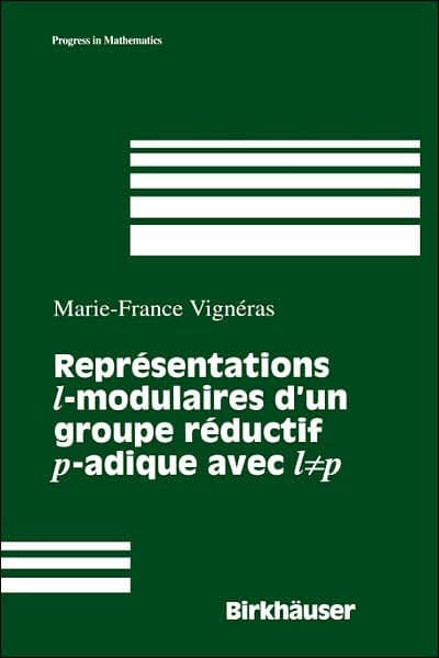 Representations modulaires des groupes reductifs p-adiques. Representations cuspidales de GL(n) by Marie-France Vigneras