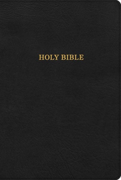 KJV Large Print Thinline Bible, Black LeatherTouch