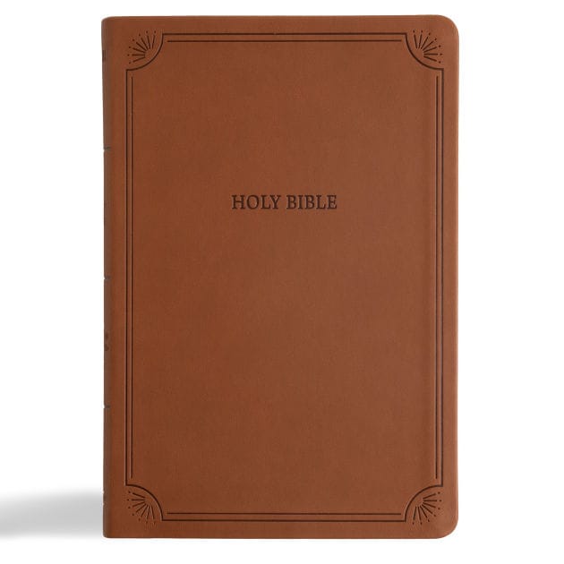 NASB Large Print Thinline Bible, Value Edition, Brown LeatherTouch