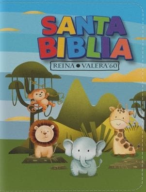 Biblia RVR 1960 Bolsillo para Niños Animales Vinilo con Cierre (Bible RVR 1960 Pocket Size Children Animals Vinyl with Zipper (Spanish Edition)