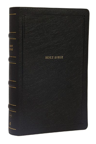 NKJV, End-of-Verse Reference Bible, Personal Size Large Print, Leathersoft, Black, Red Letter, Comfort Print: Holy Bible, New King James Version