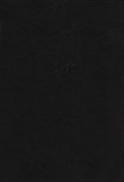 NBLA, Biblia de Estudio MacArthur, Leathersoft, Negro, Interior a dos colores, Comfort Print