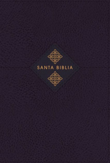 NBLA Biblia de Estudio Gracia y Verdad, Leathesoft, Azul Marino, Interior a dos colores, con Índice