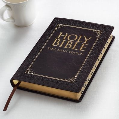 KJV Large Print Faux Leather Brown