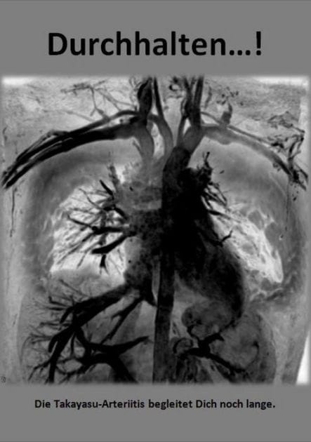 Durchhalten...!: Die Takayasu-Arteriitis begleitet Dich noch lange.