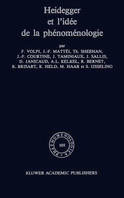 Heidegger et l'idée de la phénoménologie